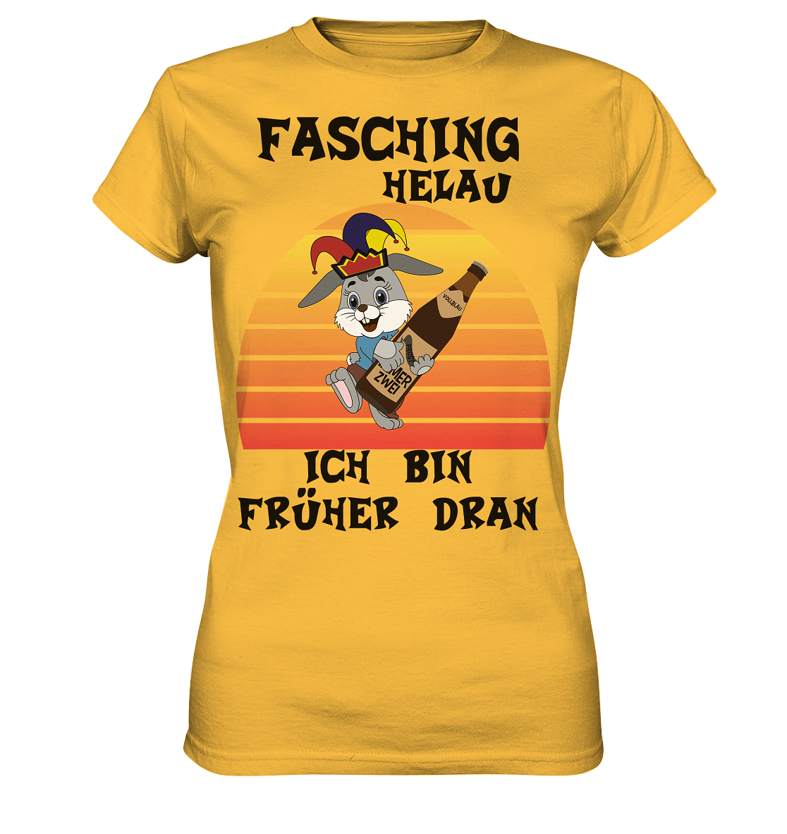 Fasching Helau, Osterhase feiert Karneval, Helau - Ladies Premium Shirt