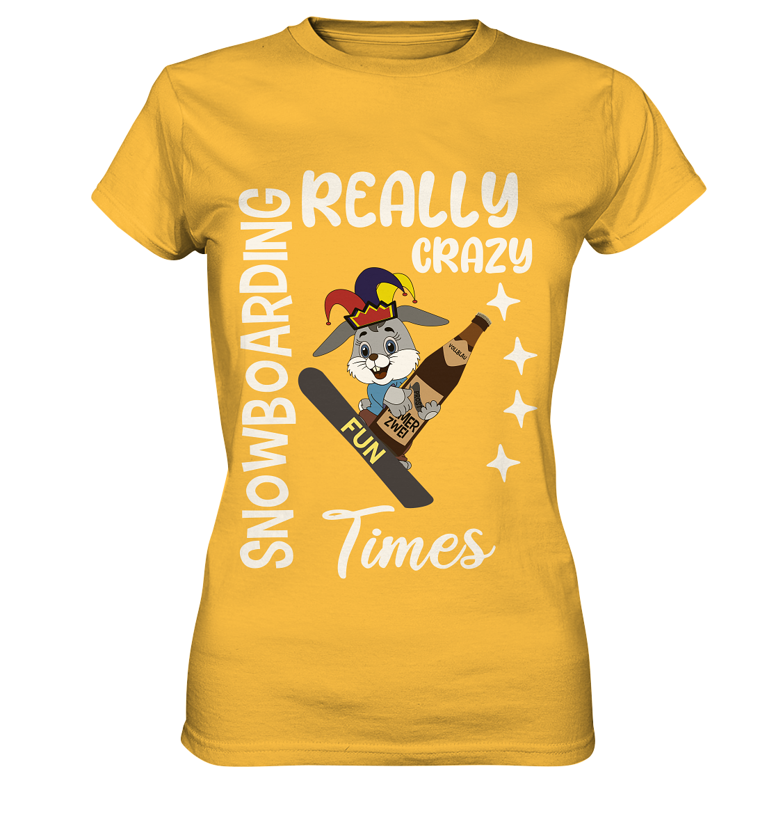 Snowboarding, Crazy Times, Snowboarder, Party - Ladies Premium Shirt
