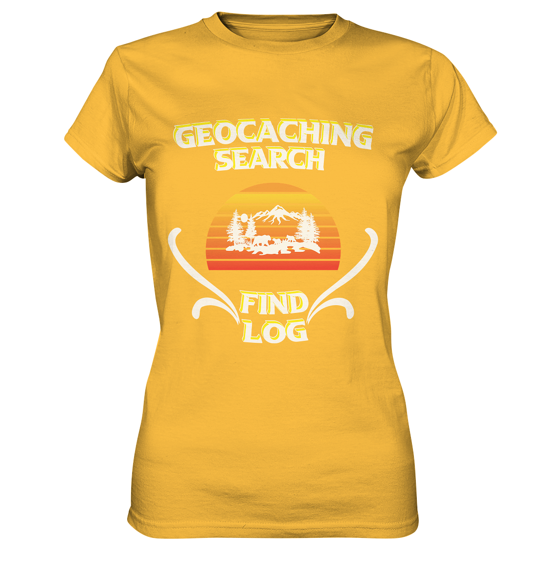 Geocaching, Suchen, Finden und Log, Geocache - Ladies Premium Shirt
