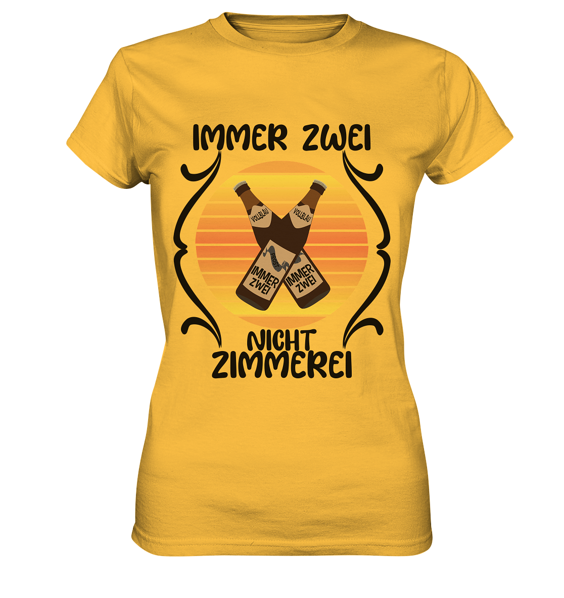 Immer Zwei, Nicht Zimmerei, witziges für den Alltag - Ladies Premium Shirt