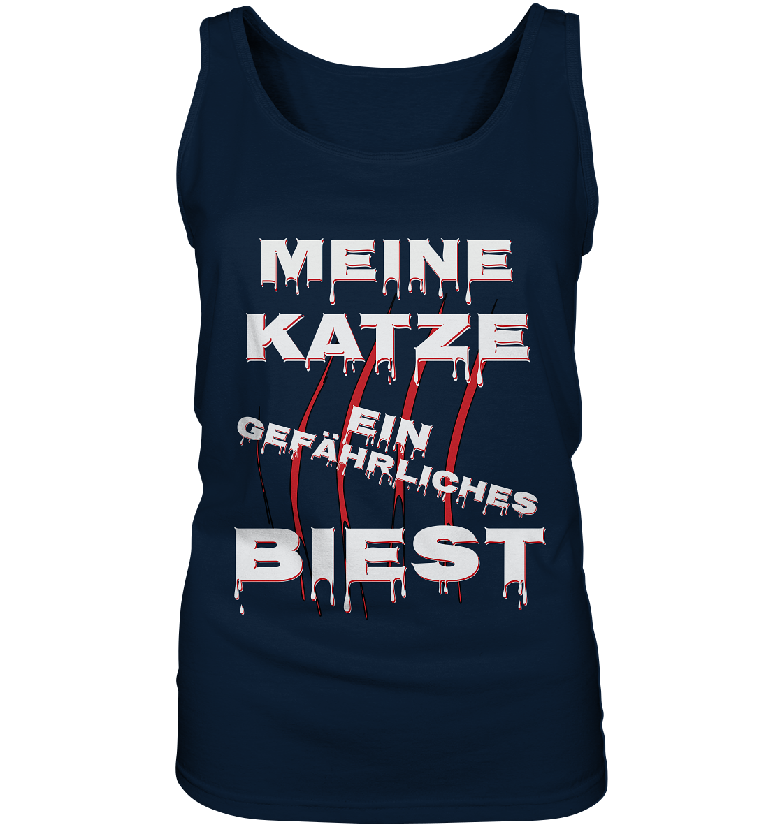 Meine Katze - Ein gefährliches Biest - Statement - Streetwear - Ladies Tank-Top