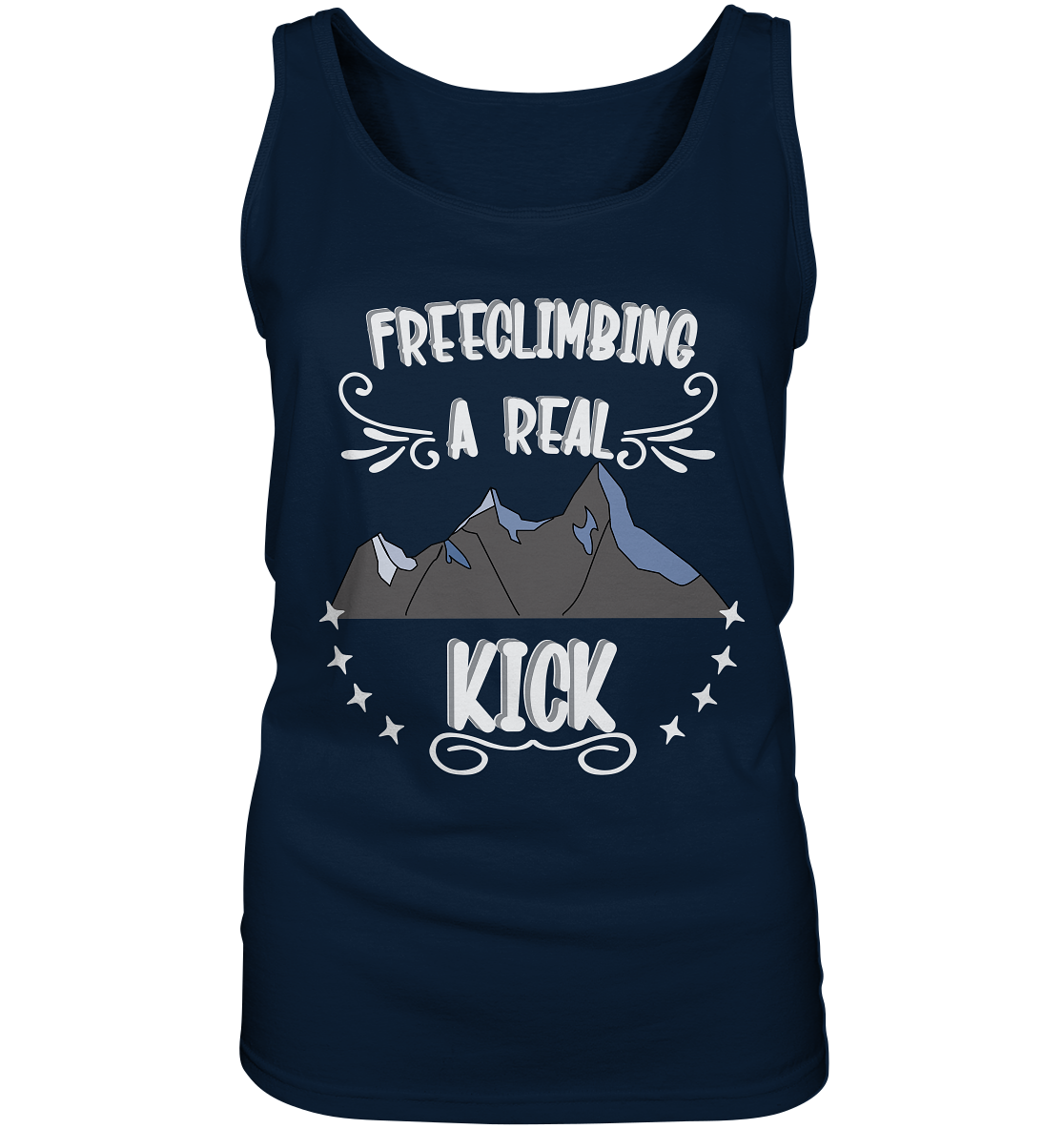 Freeclimbing - a real kick, sportlich & gefährlich - Ladies Tank-Top