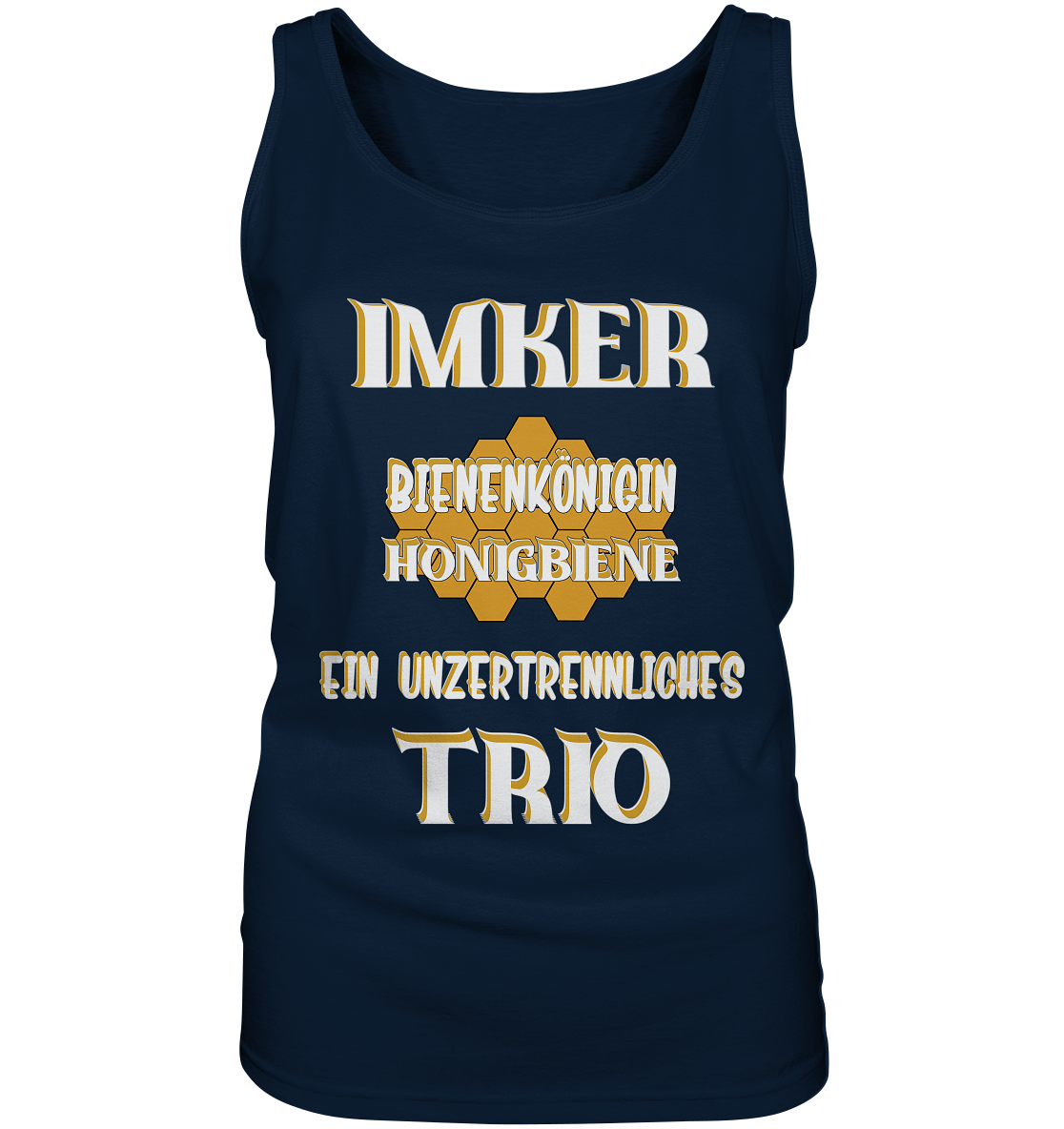 Imker- Bienenkönigin und Honigbiene, einTeam, Pfleger und Schützer von Bienen - Ladies Tank-Top