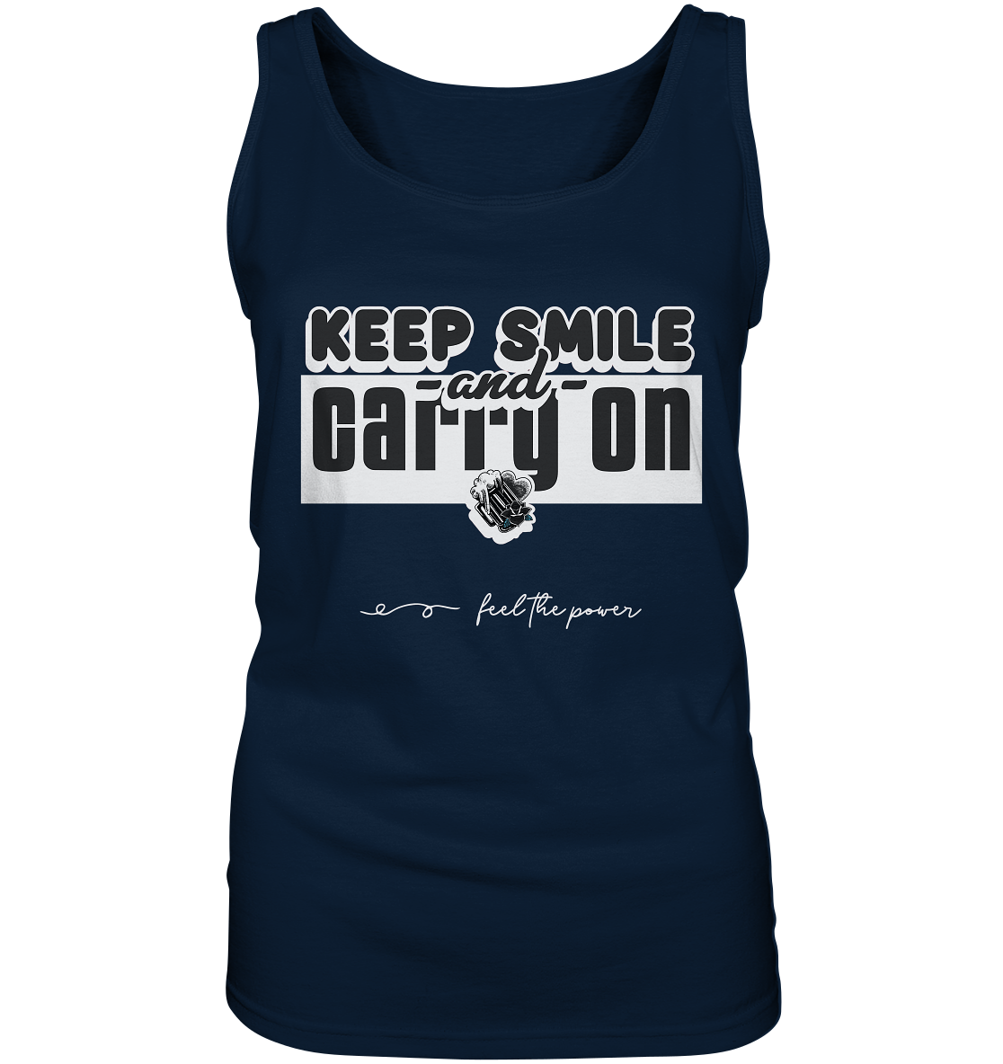 Keep Smile | Damen Tank-Top