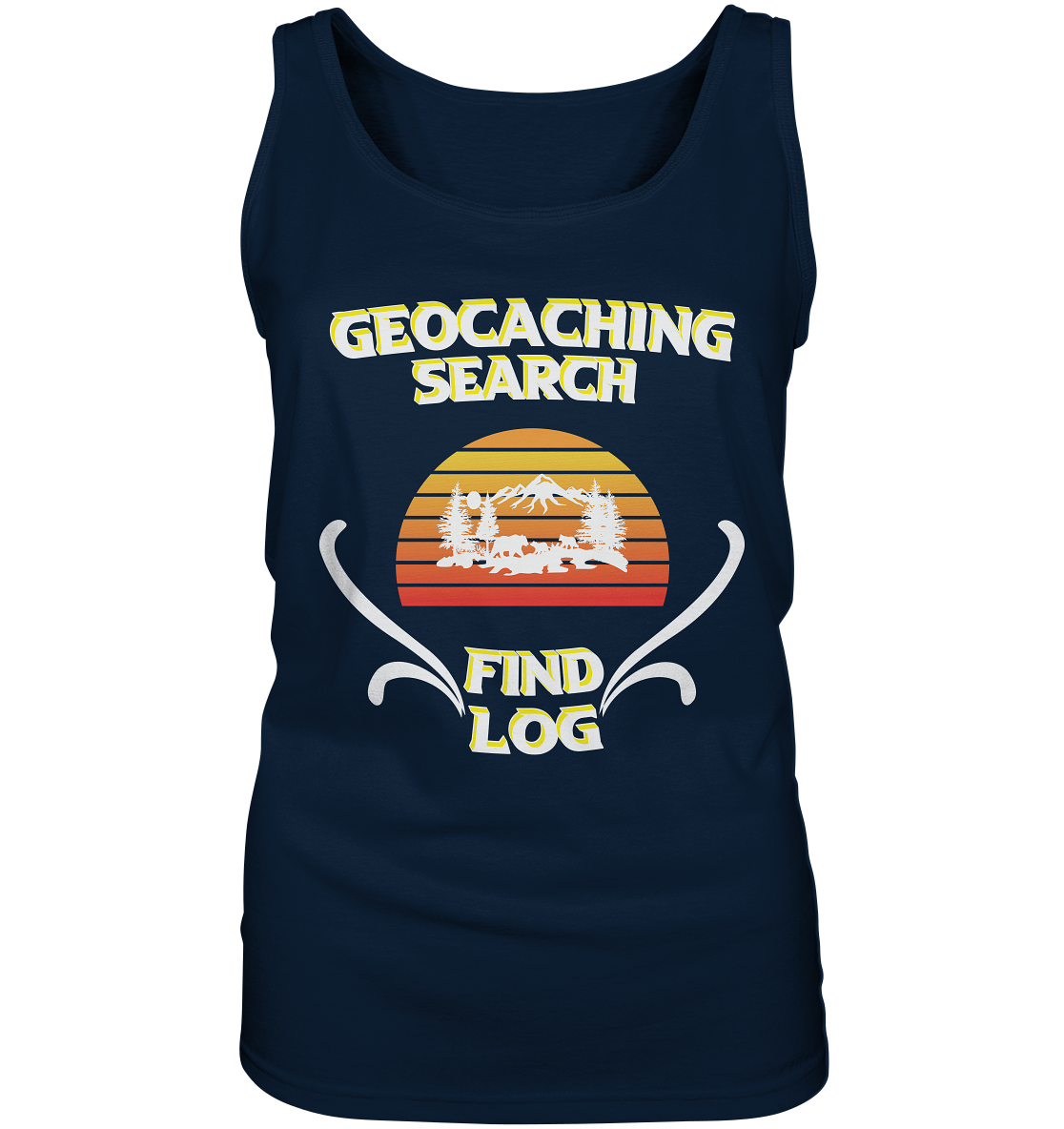 Geocaching, Suchen, Finden und Log, Geocache - Ladies Tank-Top