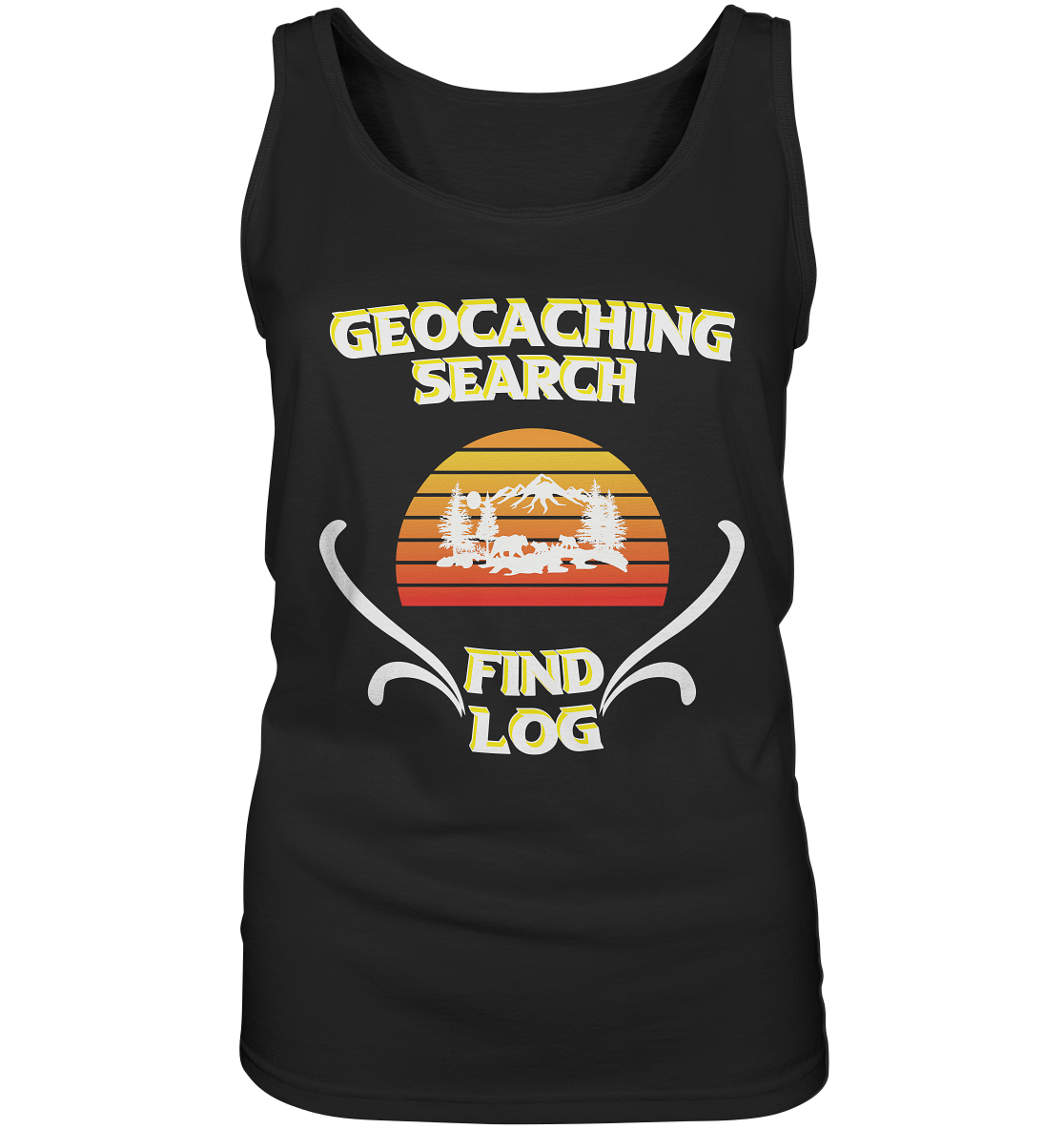 Geocaching, Suchen, Finden und Log, Geocache - Ladies Tank-Top
