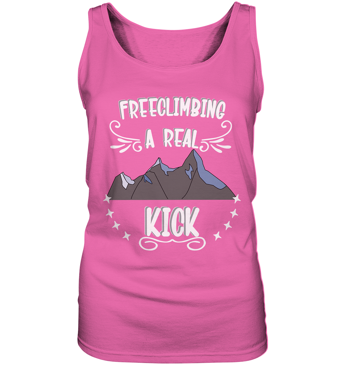Freeclimbing - a real kick, sportlich & gefährlich - Ladies Tank-Top