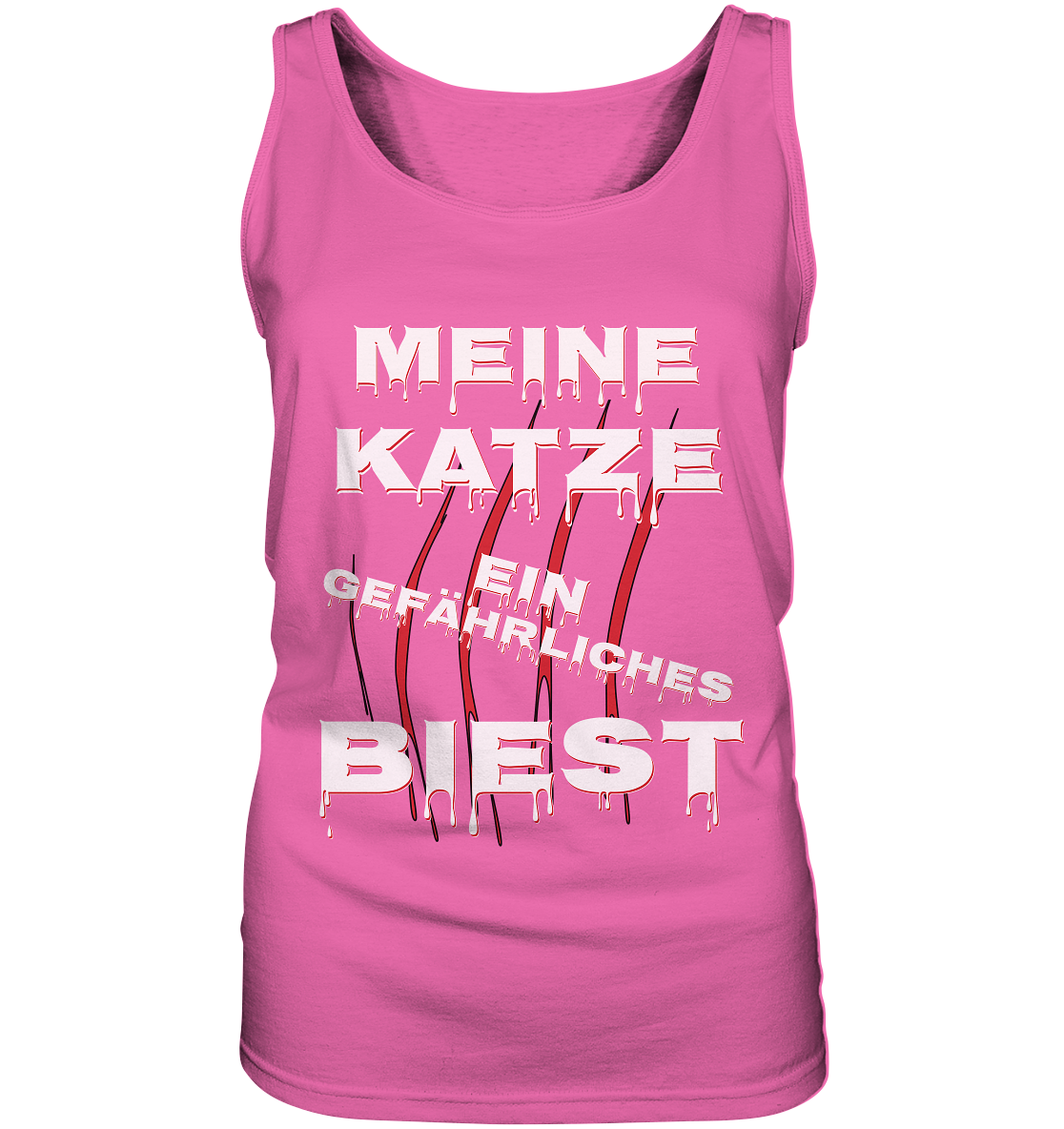 Meine Katze - Ein gefährliches Biest - Statement - Streetwear - Ladies Tank-Top