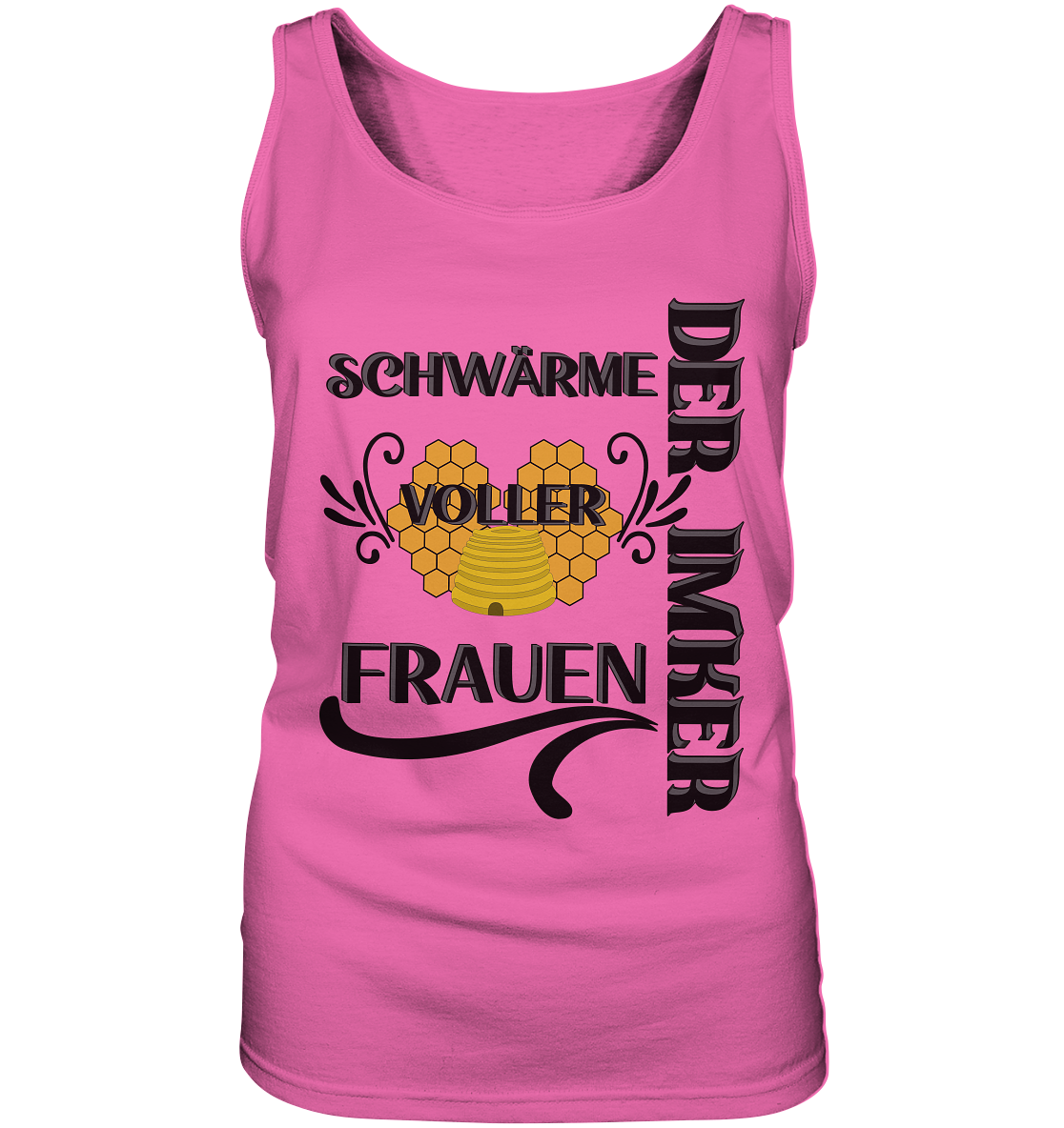 Der Imker, schwärme voller Frauen, Imkerei, Helden, schwarzes Design - Ladies Tank-Top