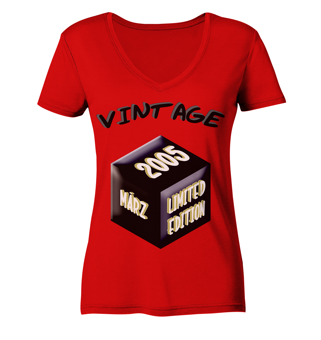 Vintage 2005 MÄRZ Limited Edition, Geschenk zum 18 - Ladies V-Neck Shirt