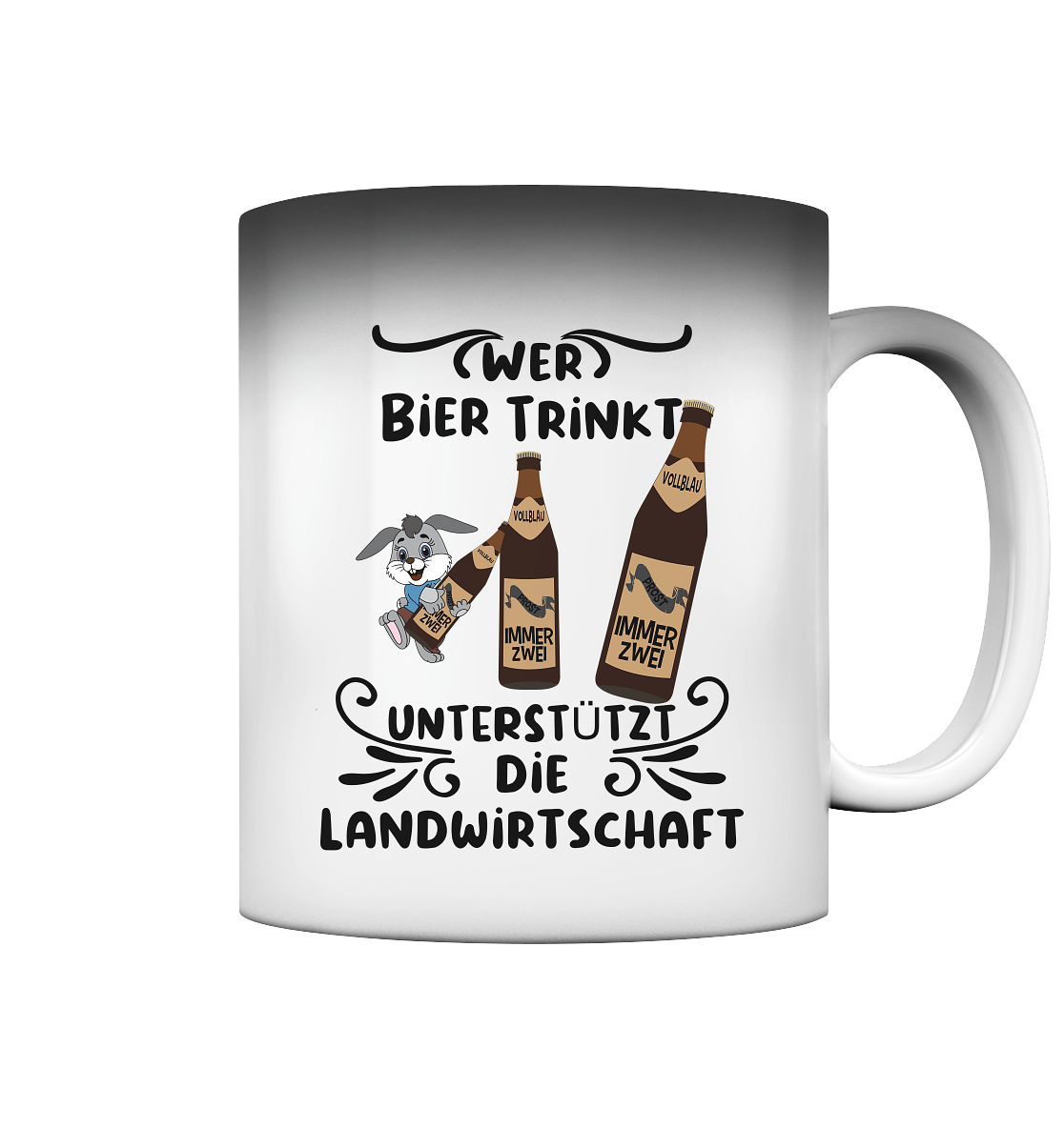 Wer Bier trinkt, Landwirtschaft unterstützen, Party - Magic Mug