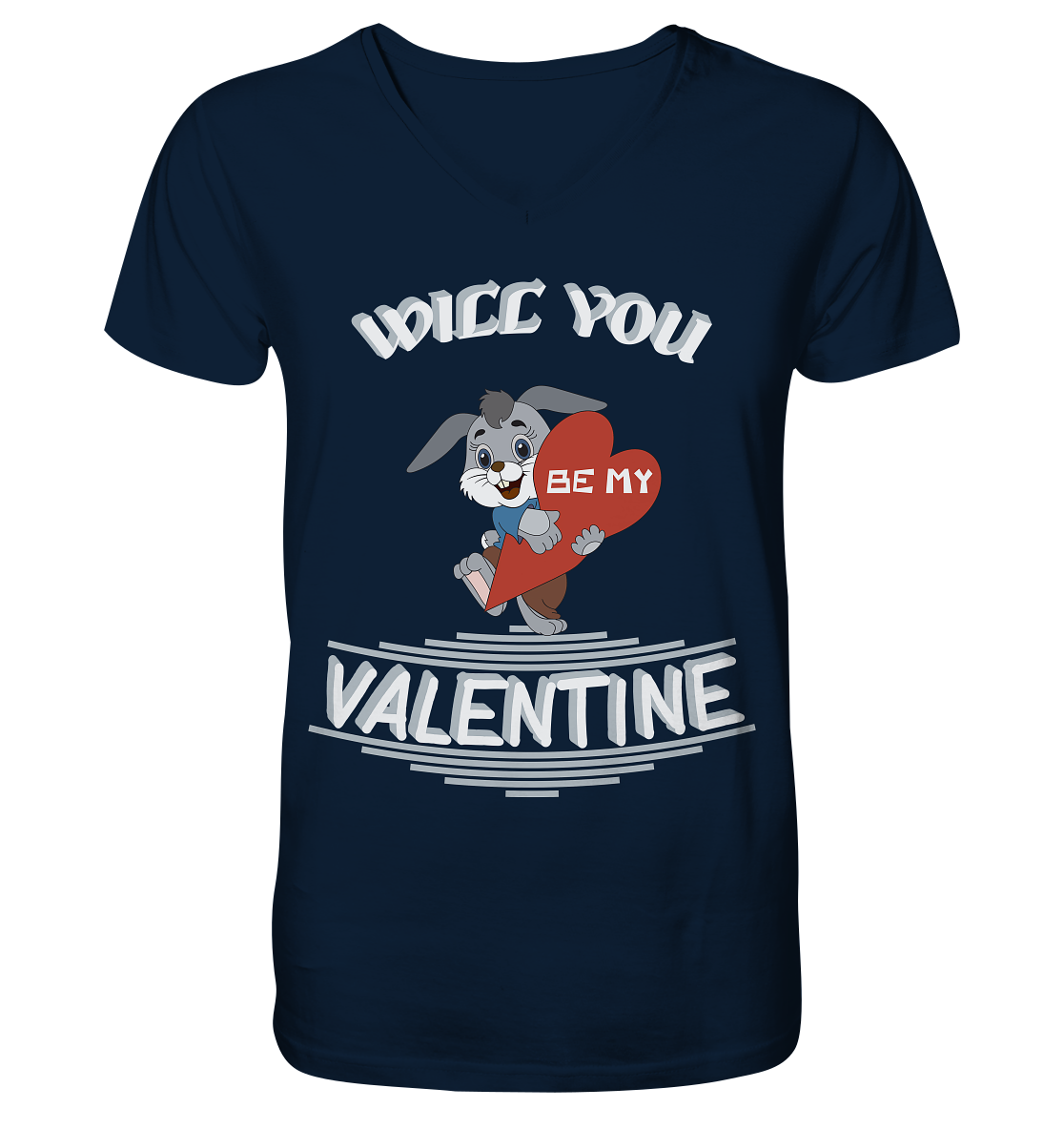Valentine, Valentinstag am 14. Februar, Geschenkideen - Mens Organic V-Neck Shirt