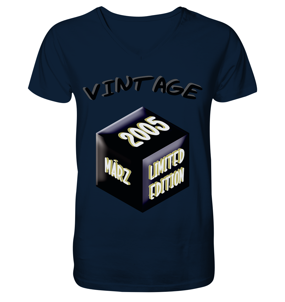 Vintage 2005 MÄRZ Limited Edition, Geschenk zum 18 - Mens Organic V-Neck Shirt