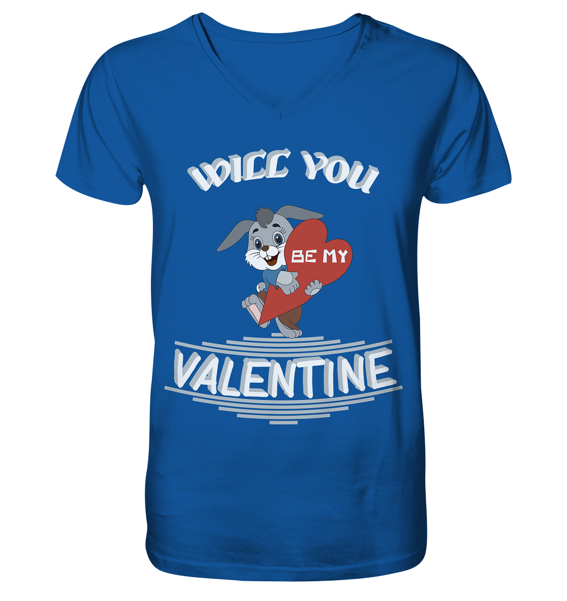 Valentine, Valentinstag am 14. Februar, Geschenkideen - Mens Organic V-Neck Shirt