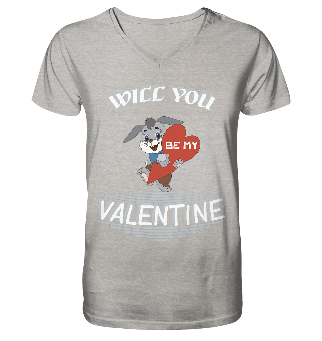 Valentine, Valentinstag am 14. Februar, Geschenkideen - Mens Organic V-Neck Shirt