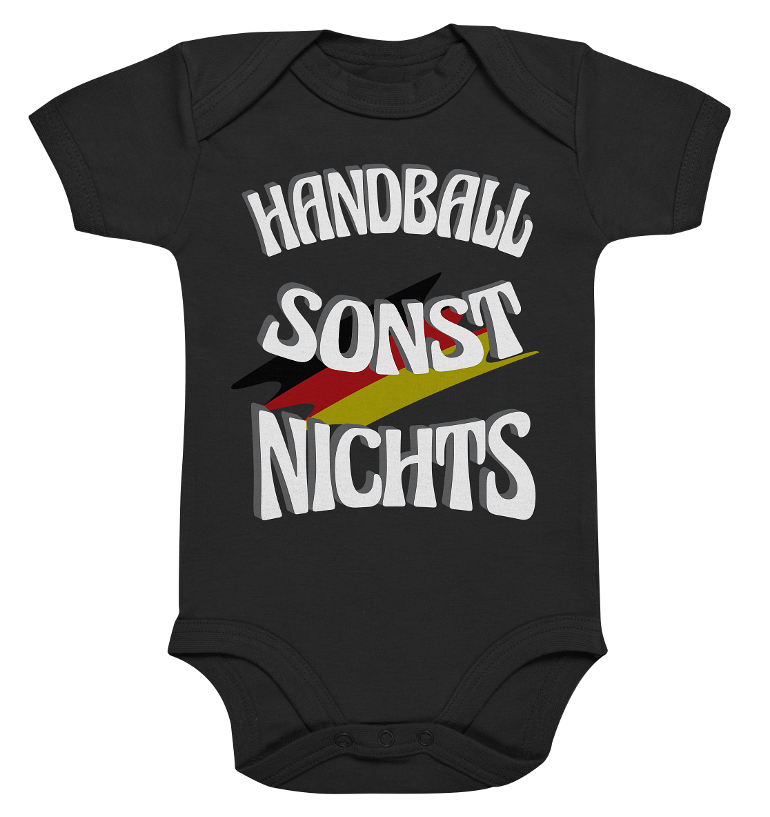 Handball sonst Nichts, mit Leib und Seele Fan, Handballfans - Organic Baby Bodysuite