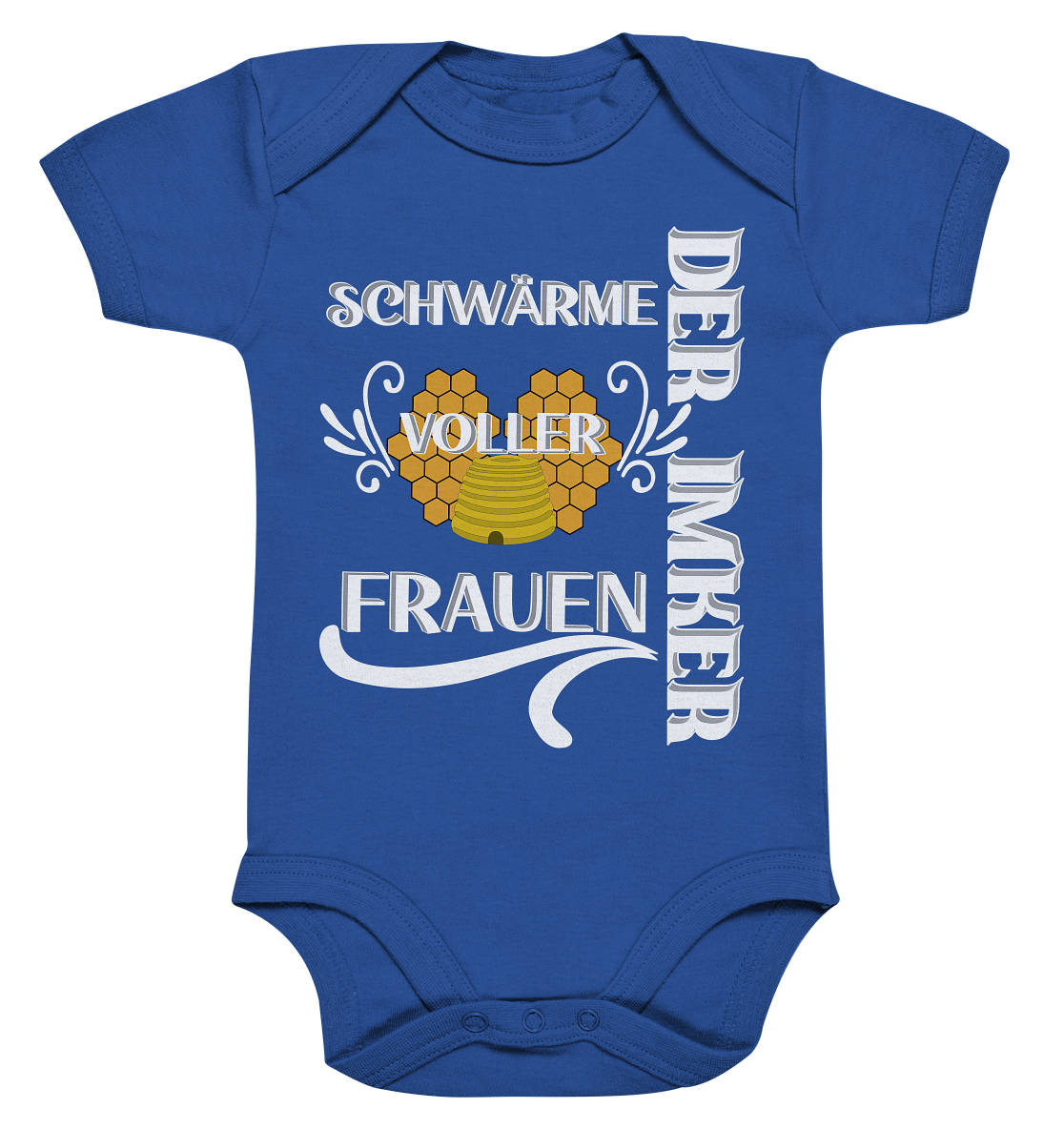 Der Imker, schwärme voller Frauen, Imkerei, Helden, Helles Motiv - Organic Baby Bodysuite