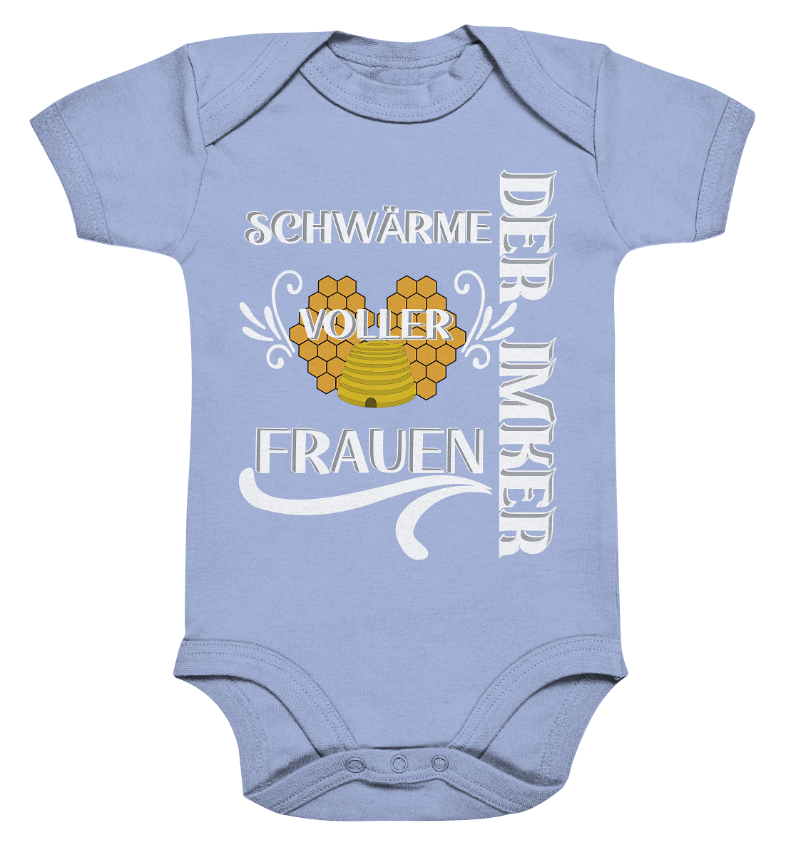 Der Imker, schwärme voller Frauen, Imkerei, Helden, Helles Motiv - Organic Baby Bodysuite