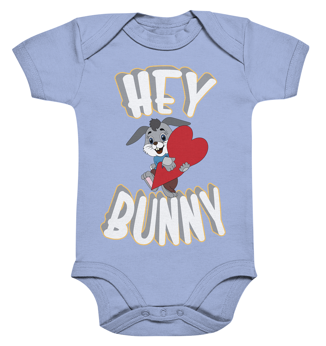 Hey Bunny, Valentine, Valentinstag am 14. Februar, Geschenkideen - Organic Baby Bodysuite
