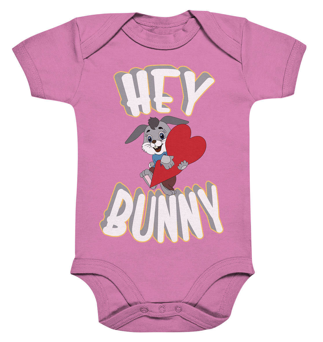 Hey Bunny, Valentine, Valentinstag am 14. Februar, Geschenkideen - Organic Baby Bodysuite