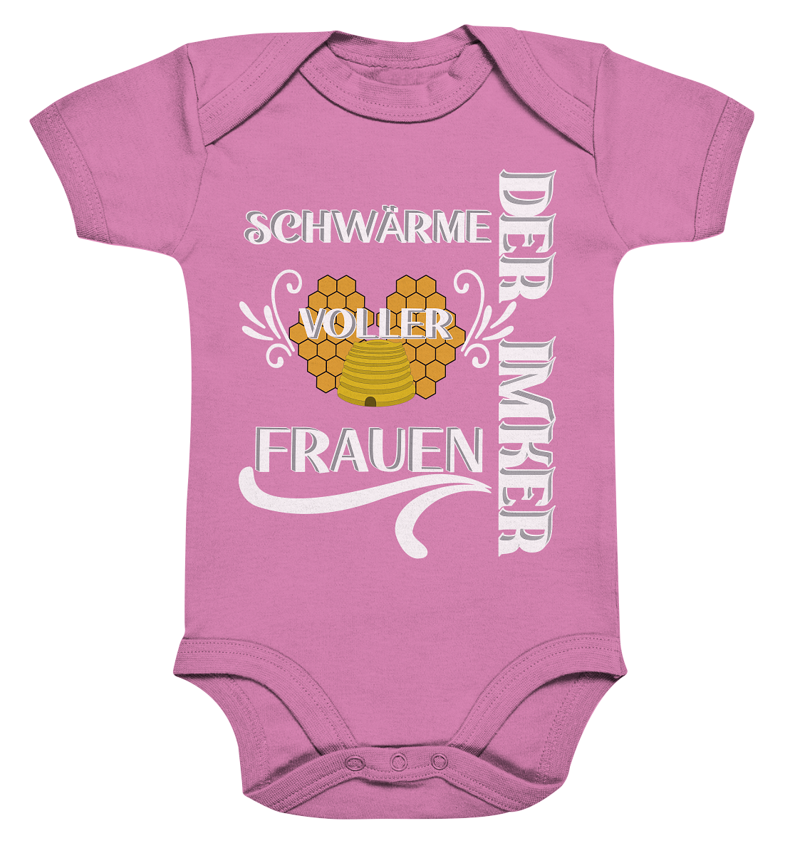Der Imker, schwärme voller Frauen, Imkerei, Helden, Helles Motiv - Organic Baby Bodysuite