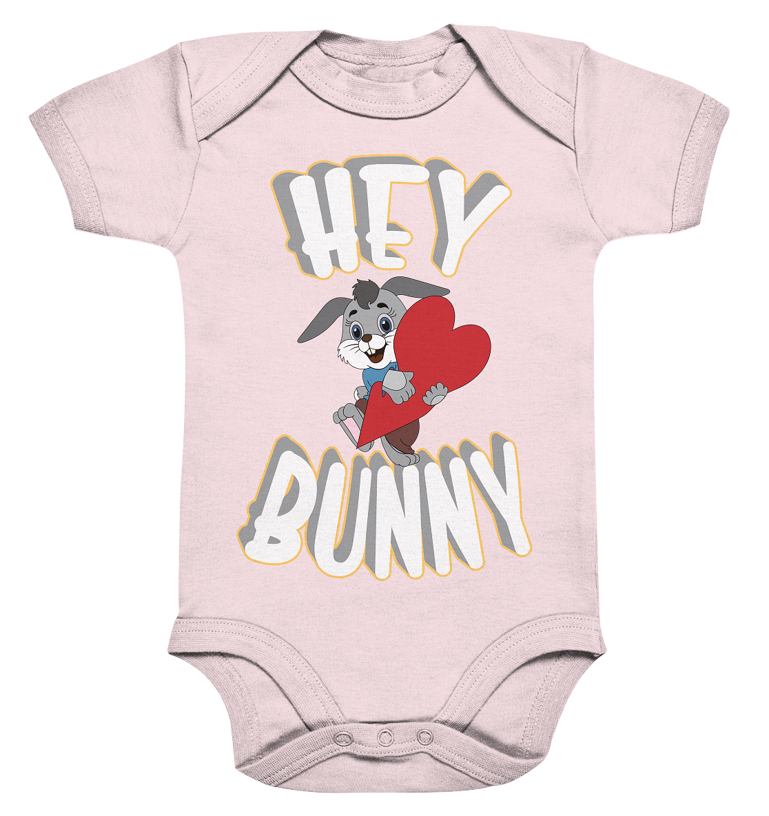 Hey Bunny, Valentine, Valentinstag am 14. Februar, Geschenkideen - Organic Baby Bodysuite