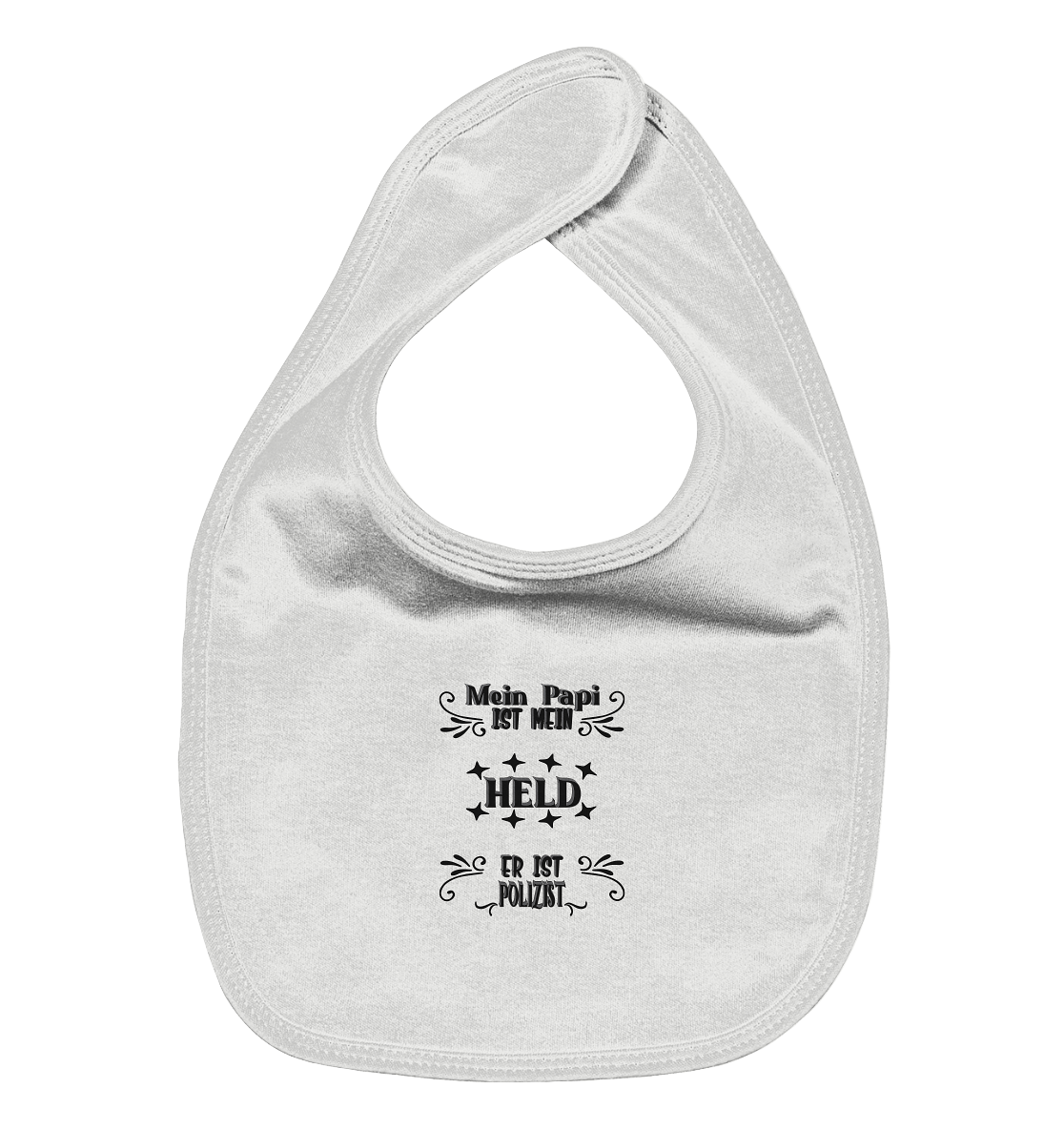 DAS PAPA PROJEKT-MEIN HELD-POLIZIST- Organic Baby-Lätzchen