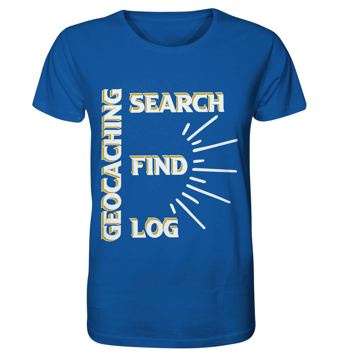 Geocaching-SEARCH-FIND-LOG, Cache Helles Disign - Organic Basic Shirt