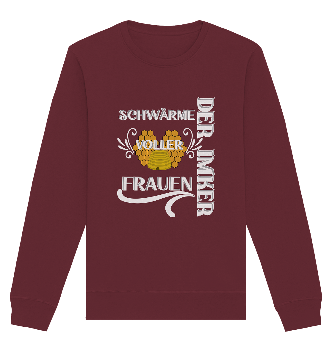Der Imker, schwärme voller Frauen, Imkerei, Helden, Helles Motiv - Organic Basic Unisex Sweatshirt