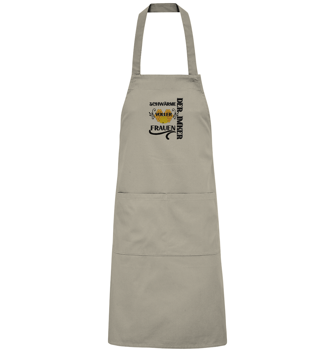 Der Imker, schwärme voller Frauen, Imkerei, Helden, schwarzes Design - Organic Grillschürze