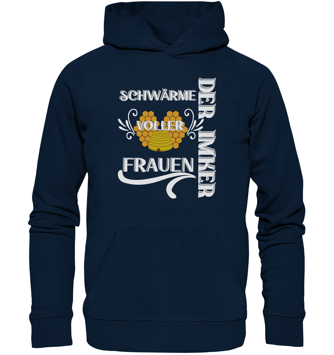 Der Imker, schwärme voller Frauen, Imkerei, Helden, Helles Motiv - Organic Hoodie