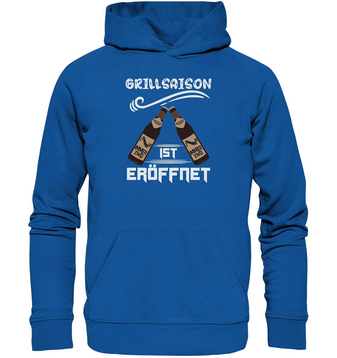 Grillsaison ist eröffnet, Grillen, Party, Feiern, Helles Design - Organic Hoodie