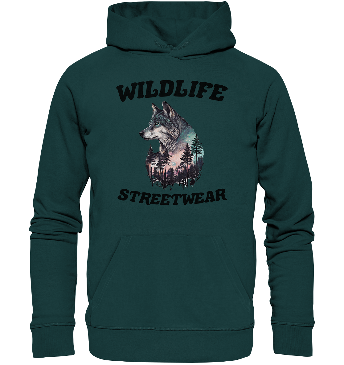 Streetwear Wildlife Design - Organic Hoodie