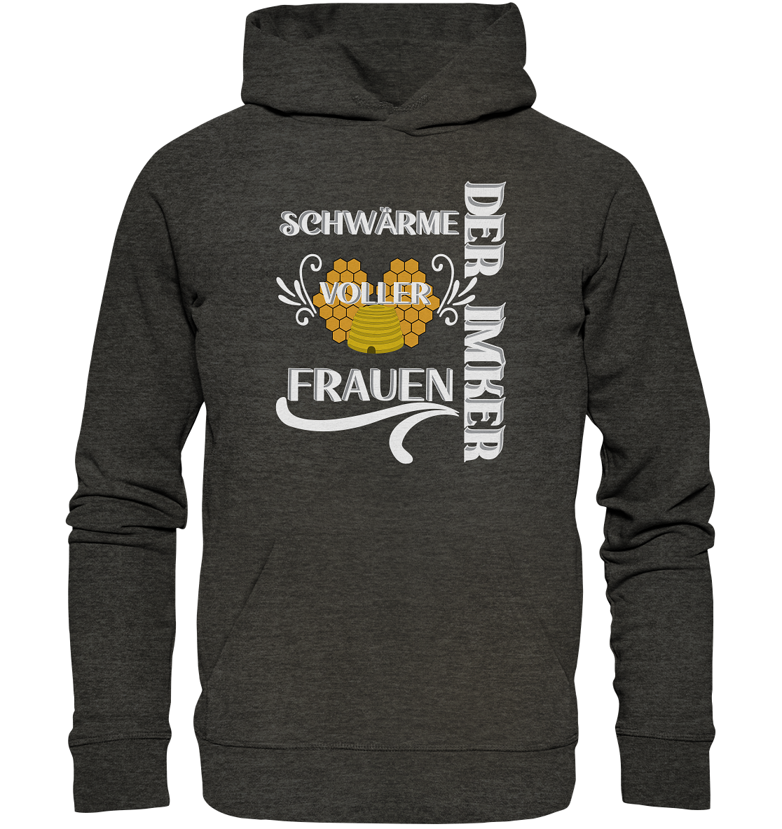 Der Imker, schwärme voller Frauen, Imkerei, Helden, Helles Motiv - Organic Hoodie