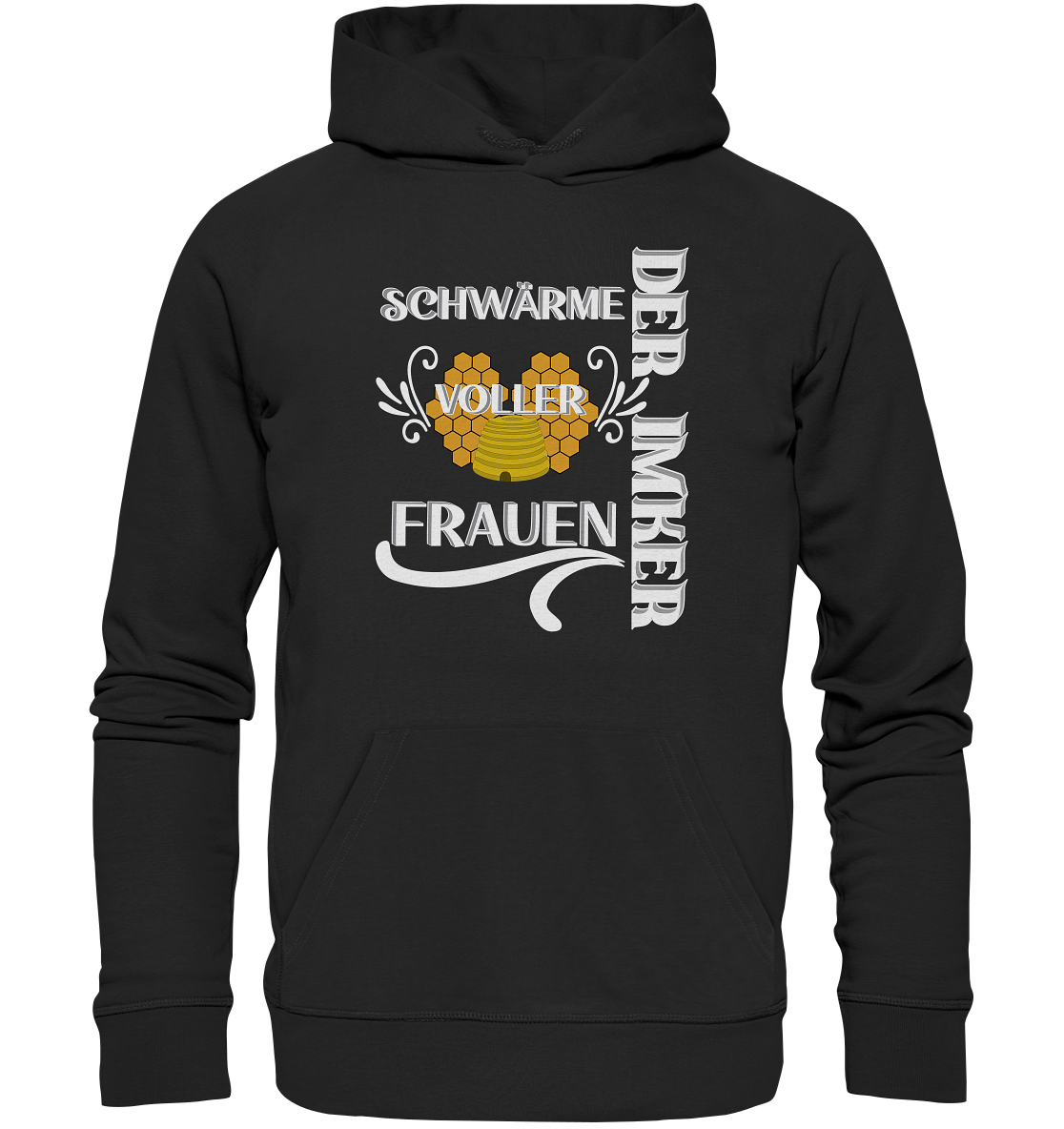 Der Imker, schwärme voller Frauen, Imkerei, Helden, Helles Motiv - Organic Hoodie