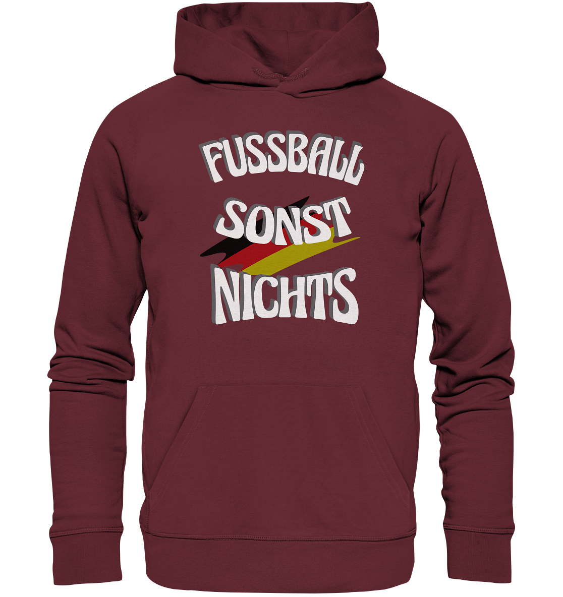 Fussball sonst Nichts, mit Leib und Seele Fan, Fußballfans - Organic Hoodie