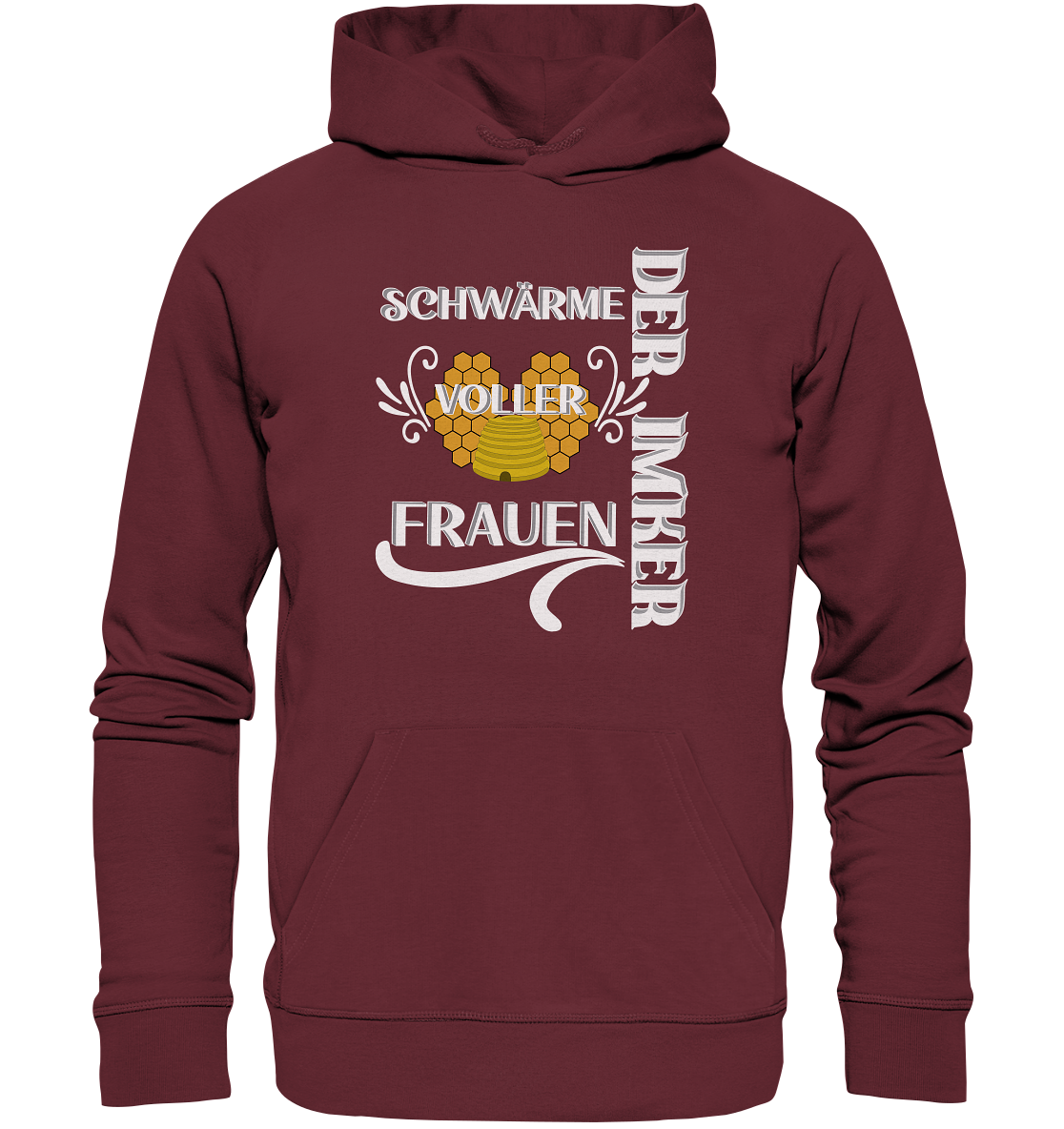 Der Imker, schwärme voller Frauen, Imkerei, Helden, Helles Motiv - Organic Hoodie
