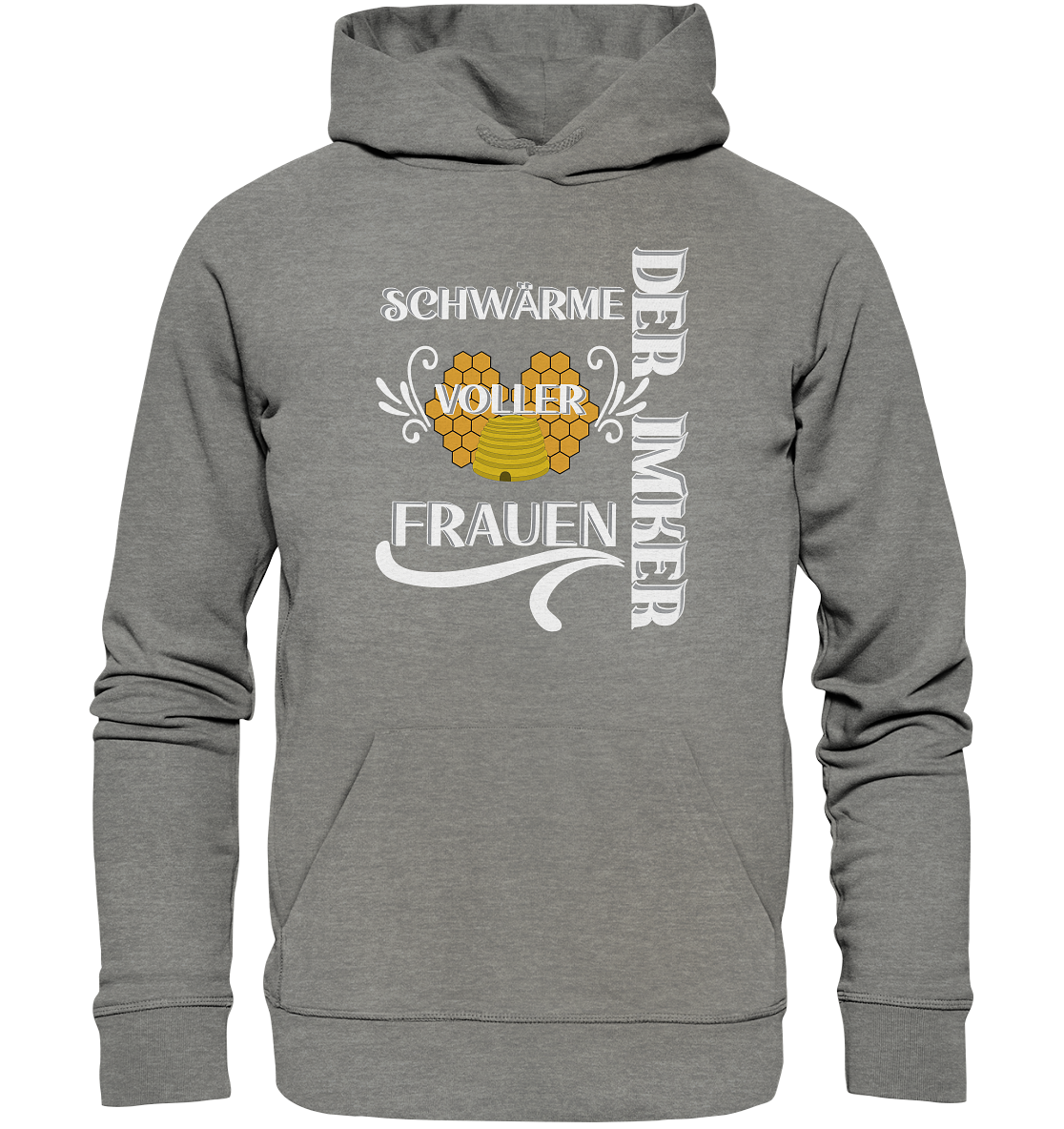 Der Imker, schwärme voller Frauen, Imkerei, Helden, Helles Motiv - Organic Hoodie