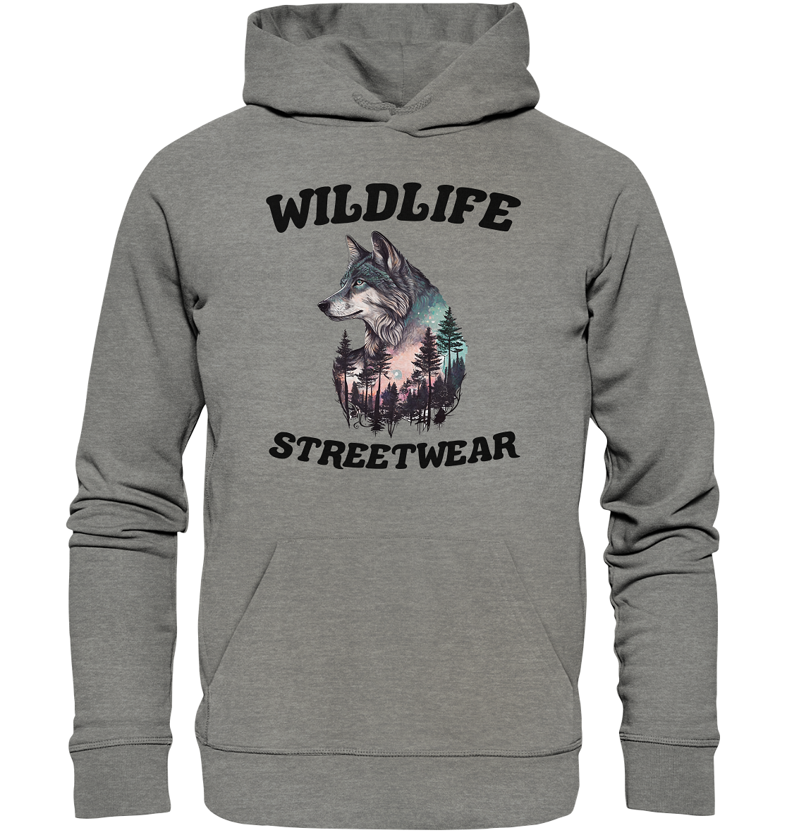 Streetwear Wildlife Design - Organic Hoodie