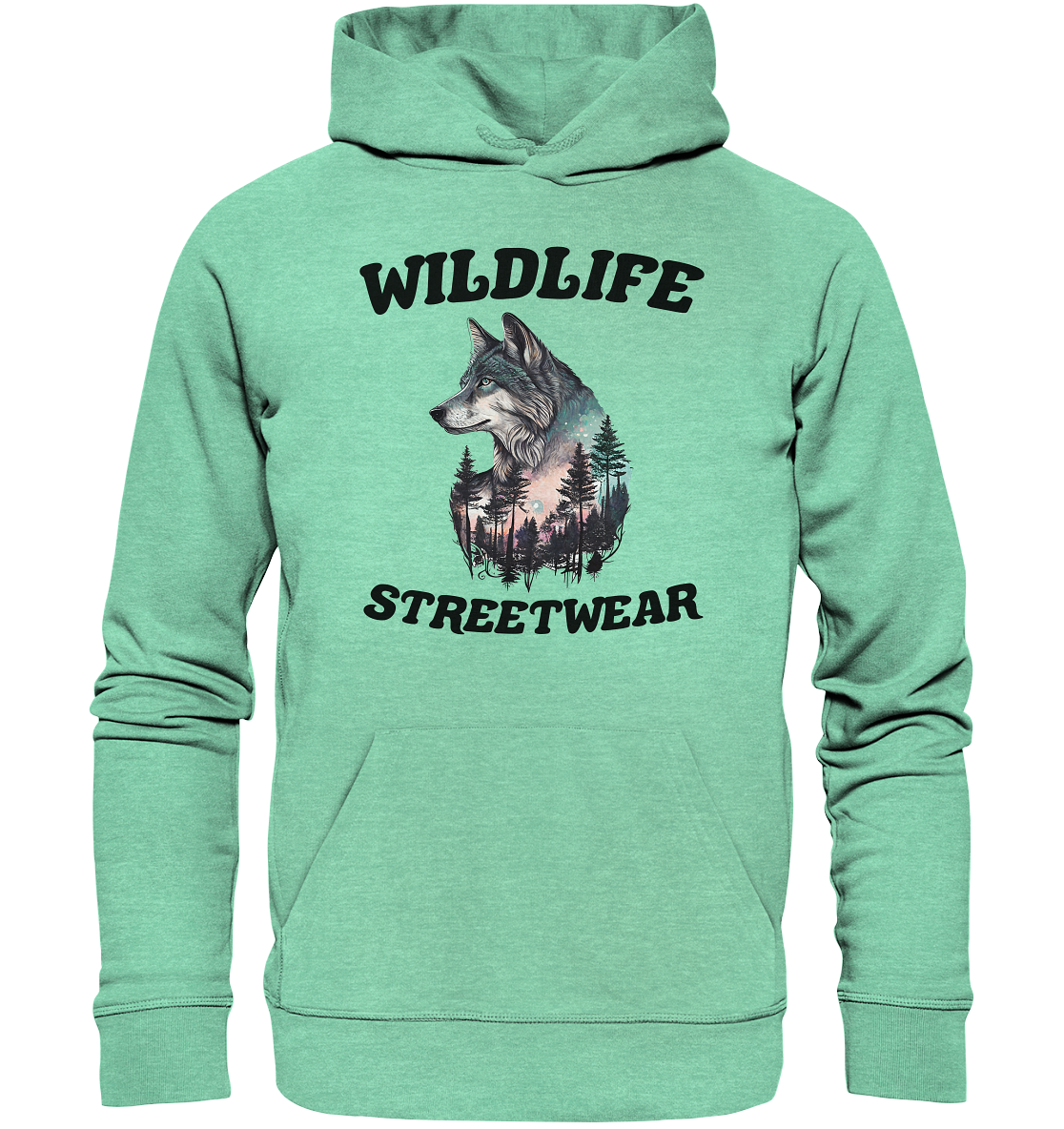Streetwear Wildlife Design - Organic Hoodie
