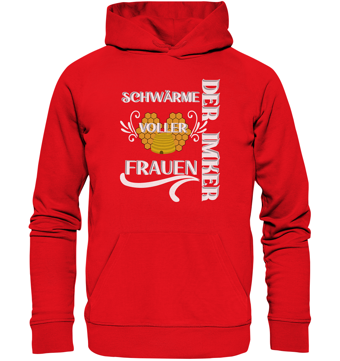 Der Imker, schwärme voller Frauen, Imkerei, Helden, Helles Motiv - Organic Hoodie