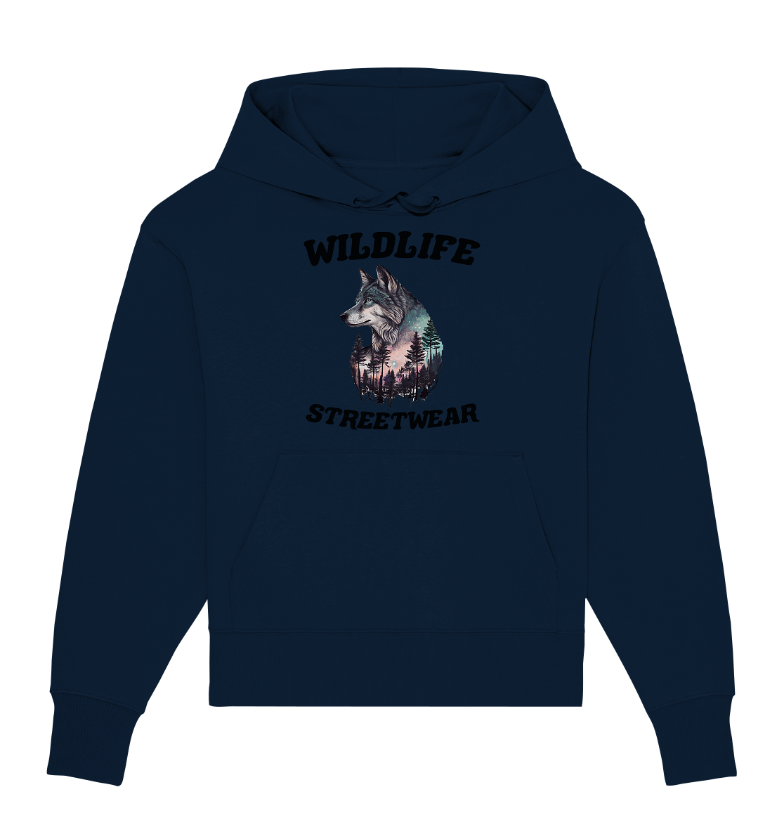 Streetwear Wildlife Design - Organic Oversize Hoodie