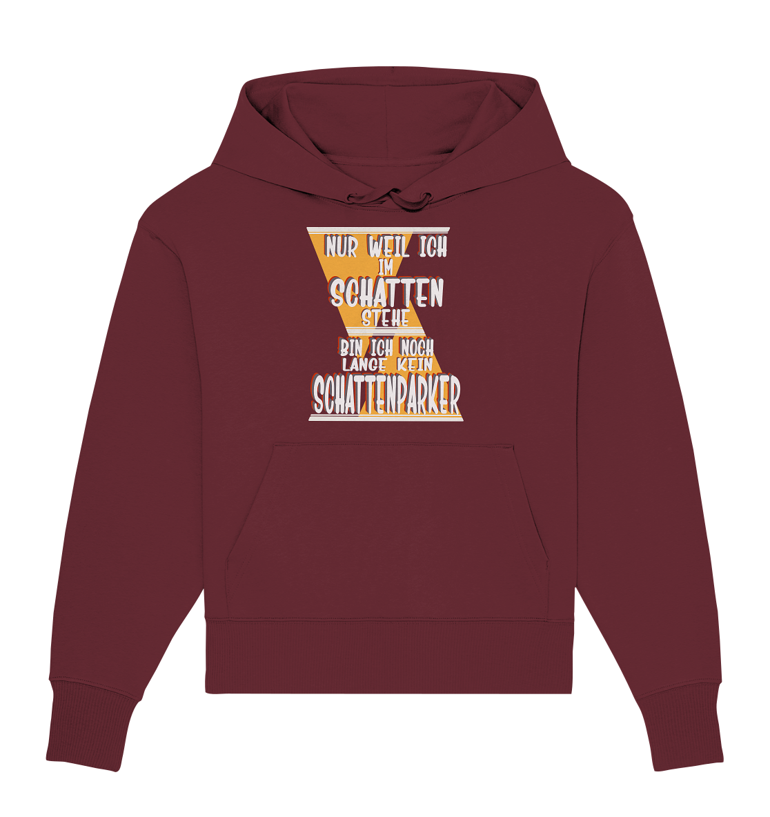 Schattenparker, mein Statement, Helles Design - Organic Oversize Hoodie