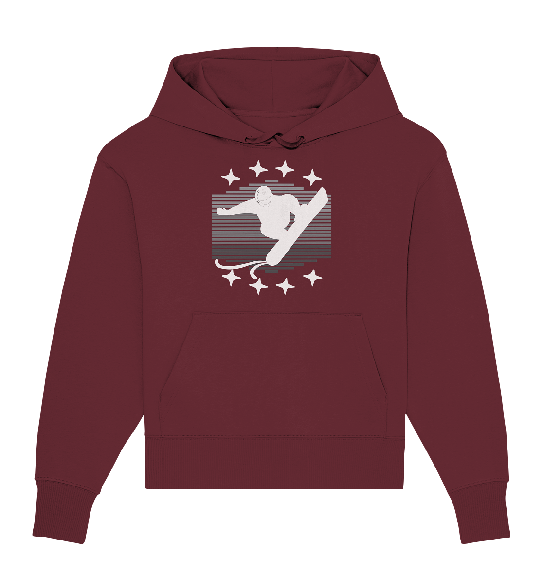 Snowboarder, Apres- Ski, Party danach, Piste - Organic Oversize Hoodie