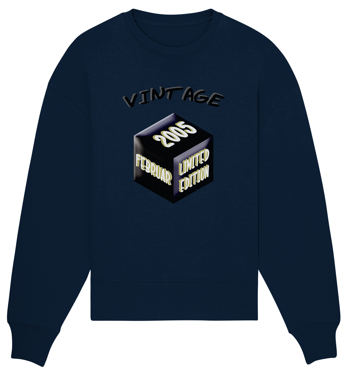 Vintage 2005 FEB Limited Edition, Geschenk zum 18 - Organic Oversize Sweatshirt