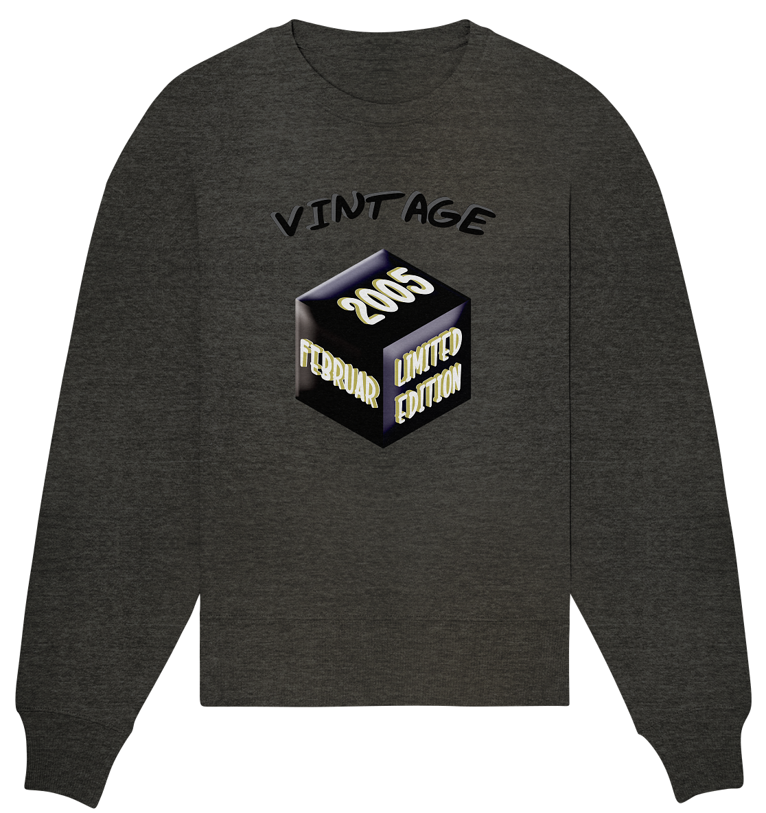 Vintage 2005 FEB Limited Edition, Geschenk zum 18 - Organic Oversize Sweatshirt
