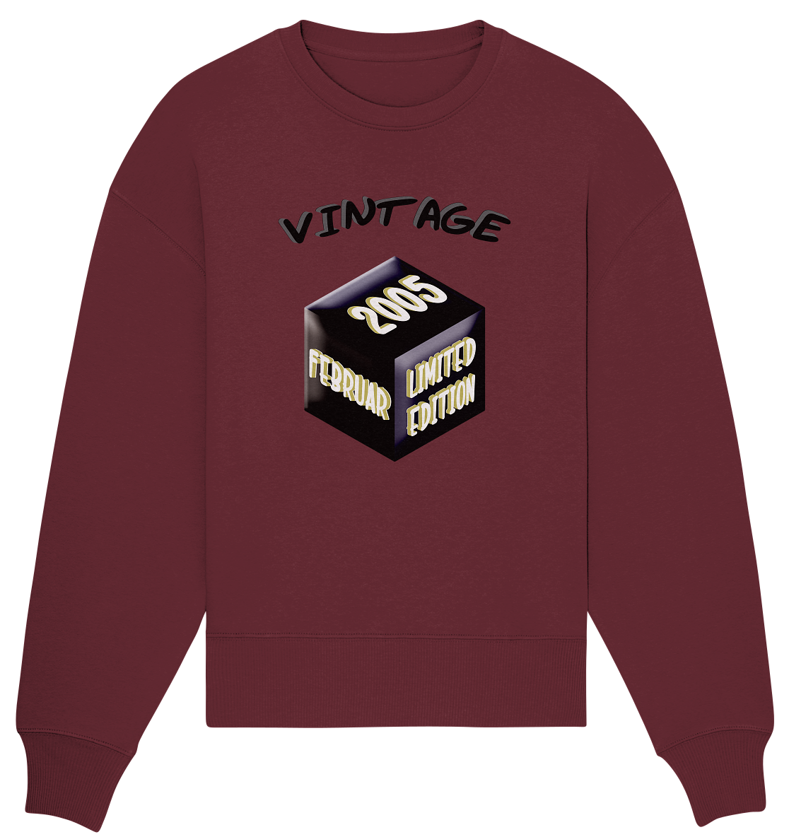 Vintage 2005 FEB Limited Edition, Geschenk zum 18 - Organic Oversize Sweatshirt