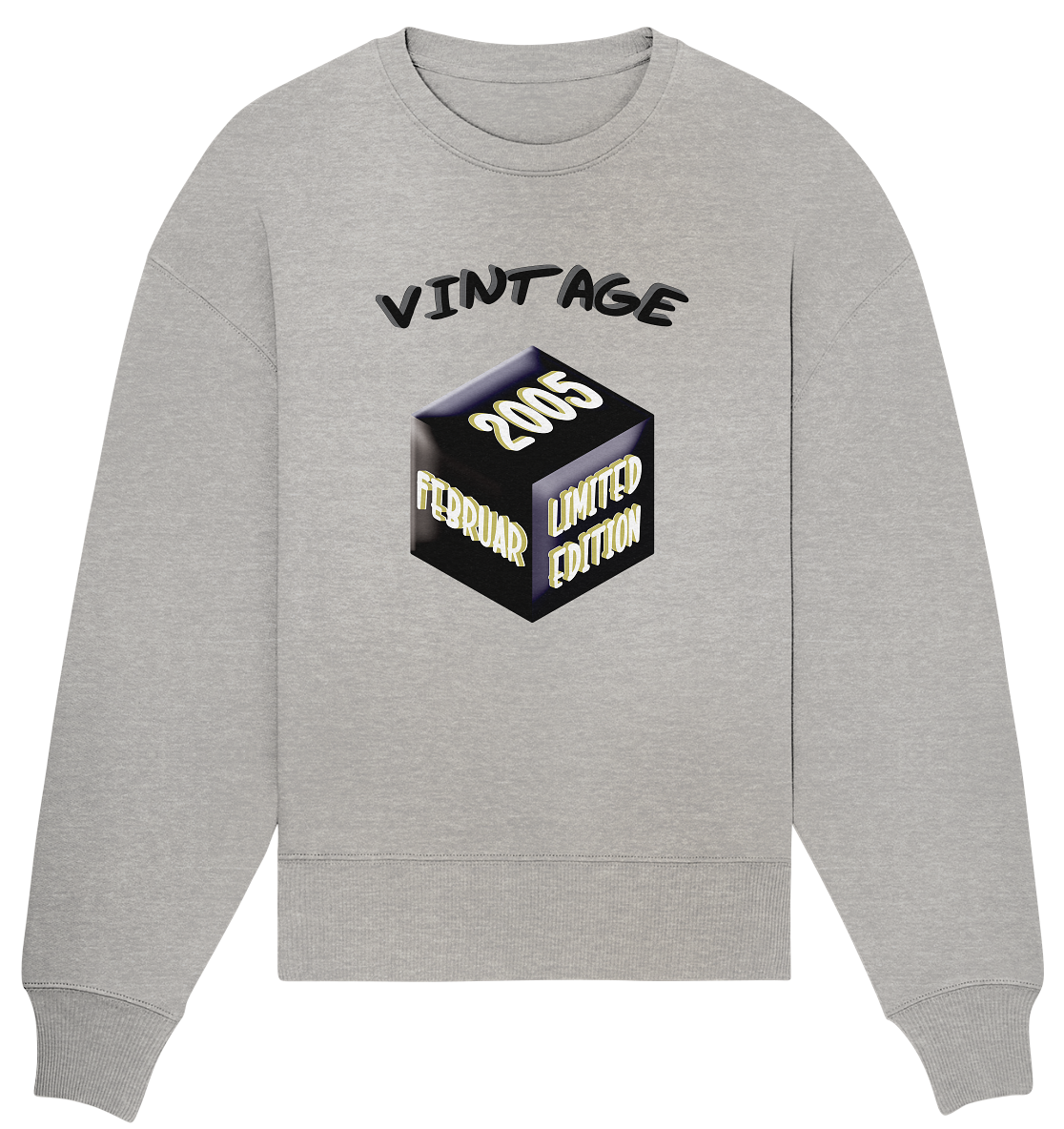 Vintage 2005 FEB Limited Edition, Geschenk zum 18 - Organic Oversize Sweatshirt