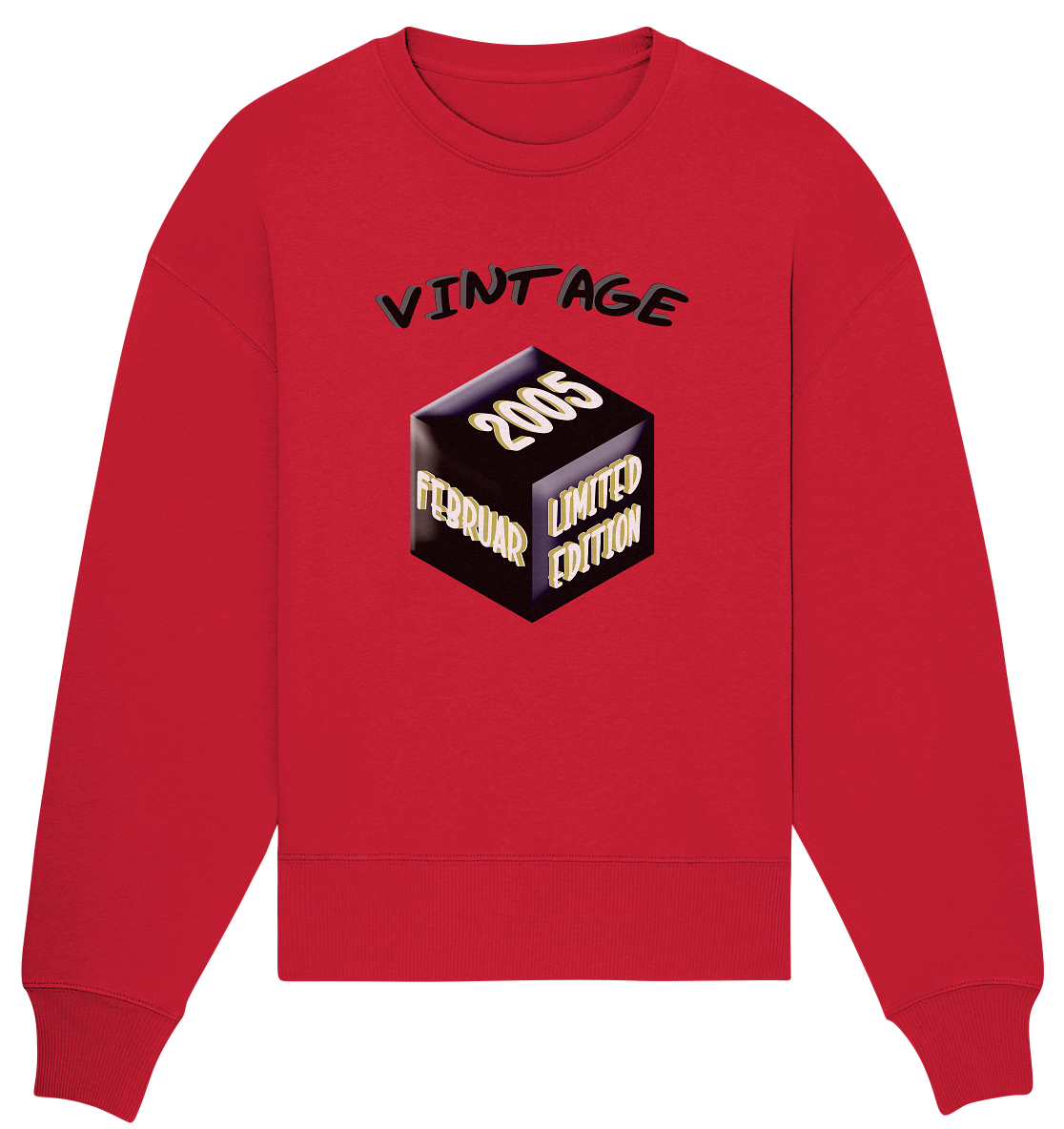 Vintage 2005 FEB Limited Edition, Geschenk zum 18 - Organic Oversize Sweatshirt