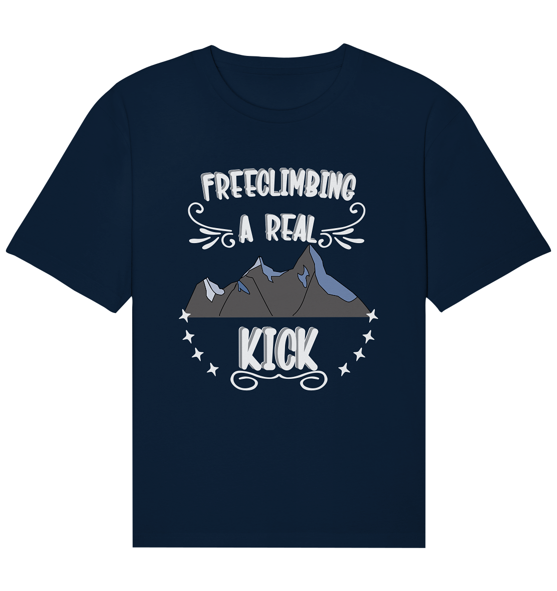 Freeclimbing - a real kick, sportlich & gefährlich - Organic Relaxed Shirt